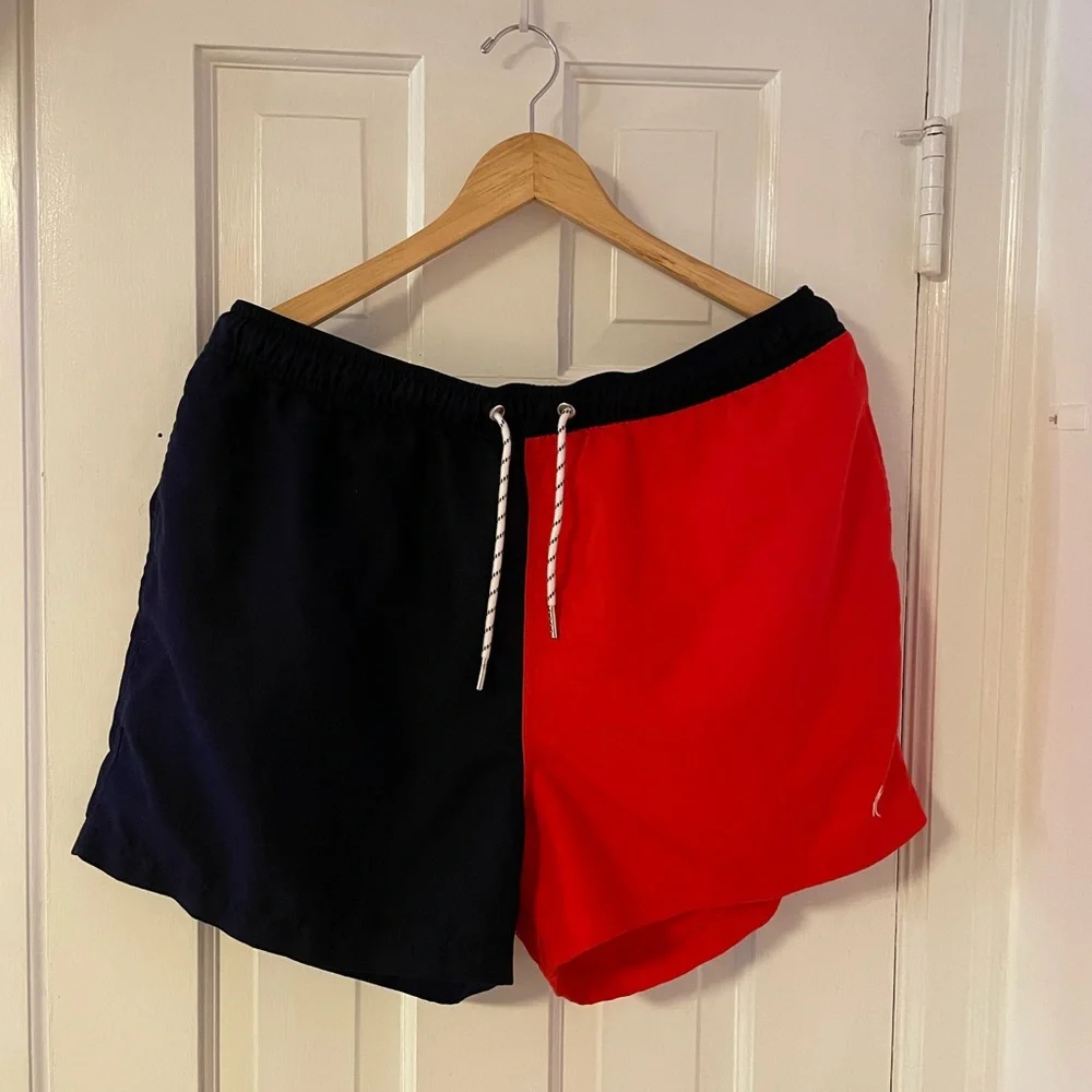 New Look by ASOS Color-blocked Swim Trunks - Picture 1 of 5